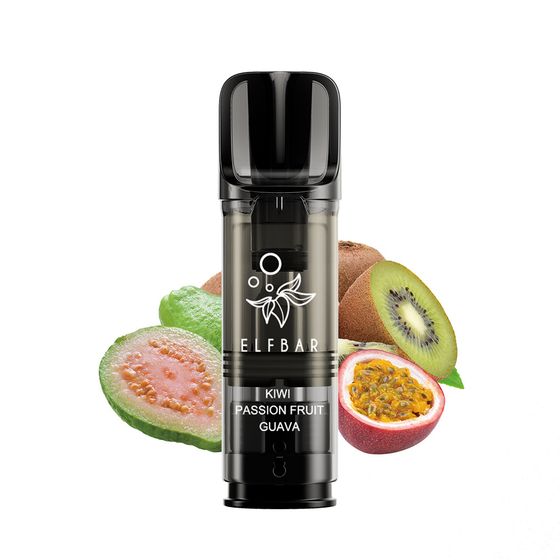 [New] ELFBAR ELFA PRO 2ML Prefilled Pod 2pcs Flavor: Kiwi Passion Fruit Guava | Strength: 2% Nic TPD ENG for wholesale