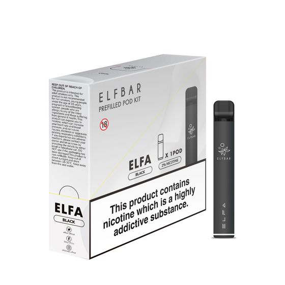 [NEW] ELFBAR ELFA 2ML Prefilled Pod Starter Kit Strength: EN 2% nicotine | Flavor: Black/Blue Razz Lemonade UK shop