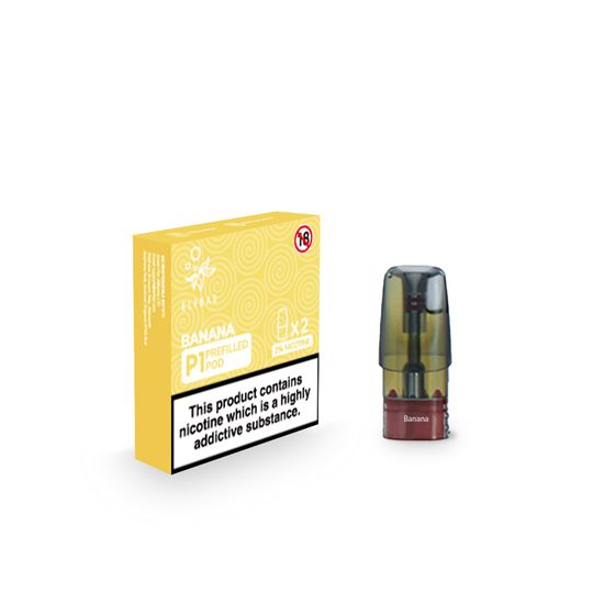 [NEW] ELFBAR Mate500 P1 Pre-filled Pod 2ml 2pcs Strength: UK 2% Nicotine | Flavor: Banana wholesale price