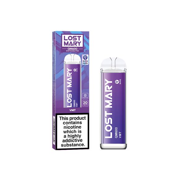 [NEW] LOST MARY QM600 Disposable Pod Device Flavor: VMT | Strength: 2% Nic TPD ENG authentic