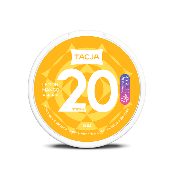 [Silm]TACJA nicotine pouch x 20 (UK) 1Can Flavor: Lemon Mango | Strength: 20mg authentic