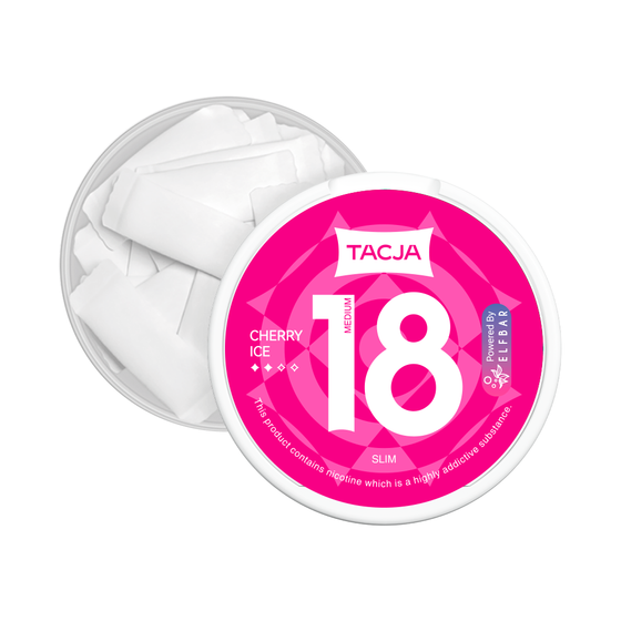 [Silm]TACJA nicotine pouch x 20 (UK) 1Can Flavor: Cherry Ice | Strength: 18mg wholesale
