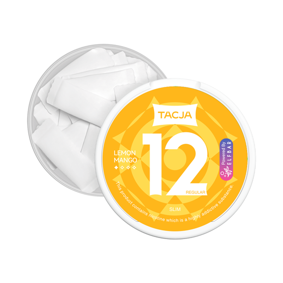 [Silm]TACJA nicotine pouch x 20 (UK) 1Can Flavor: Lemon Mango | Strength: 12mg authentic