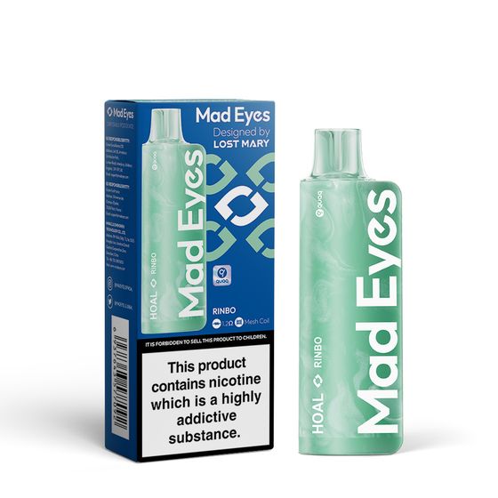 authentic [NEW] Mad Eyes HOAL Disposable Pod Device 20mg Flavor: Rinbo | Strength: 2% Nic ENG