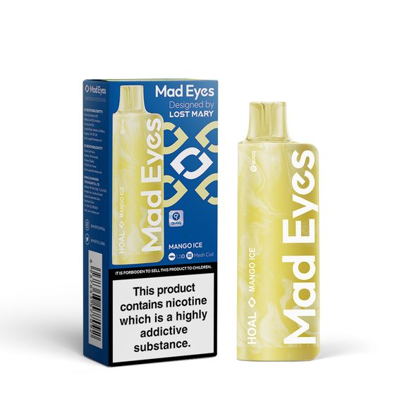 [NEW] Mad Eyes HOAL Disposable Pod Device 20mg Flavor: Mango Ice | Strength: 2% Nic ENG UK wholesale