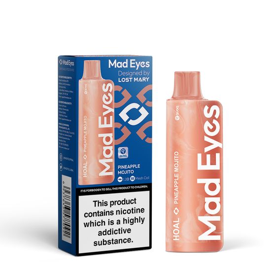 UK shop [NEW] Mad Eyes HOAL Disposable Pod Device 20mg Flavor: Pineapple Mojito | Strength: 2% Nic ENG