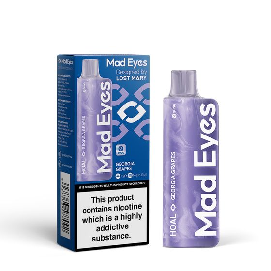 [NEW] Mad Eyes HOAL Disposable Pod Device 20mg Flavor: Georgia Grapes | Strength: 2% Nic ENG authentic