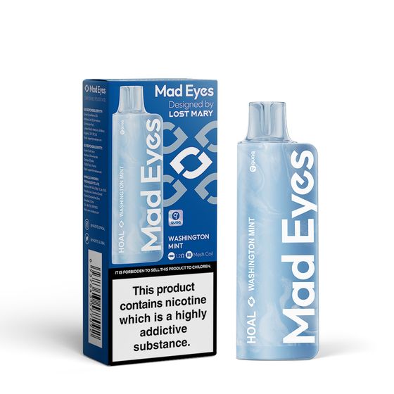 UK store [NEW] Mad Eyes HOAL Disposable Pod Device 20mg Flavor: Washington Mint | Strength: 2% Nic ENG