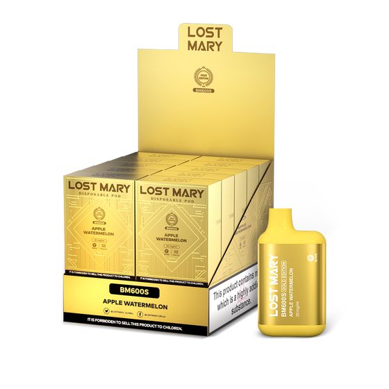 UK supplier [NEW] LOST MARY BM600S Gold Edition Disposable Pod Device