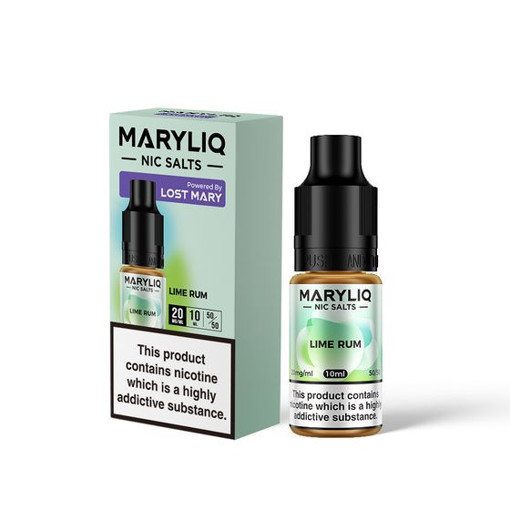 MARYLIQ Nic Salts M-Liquids 10ml (UK) Flavor: Lime Rum | Strength: 2% Nic TPD ENG UK supplier