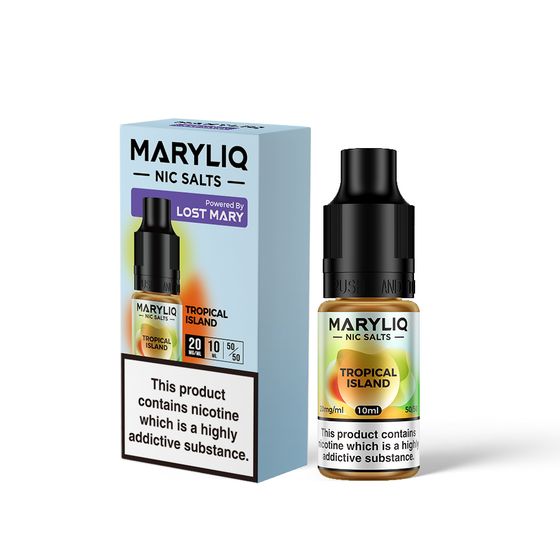 for wholesale MARYLIQ Nic Salts M-Liquids 10ml (UK) Flavor: Tropical Island | Strength: 2% Nic TPD ENG