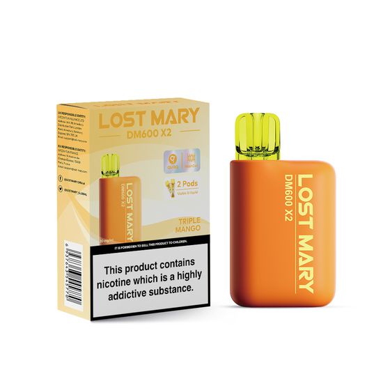 wholesale [NEW] LOST MARY DM1200 Disposable Pod Kit Flavor: Triple Mango | Strength: 2% Nic ENG