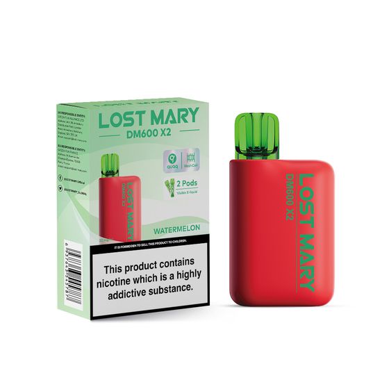 UK store [NEW] LOST MARY DM1200 Disposable Pod Kit Flavor: Watermelon | Strength: 2% Nic ENG