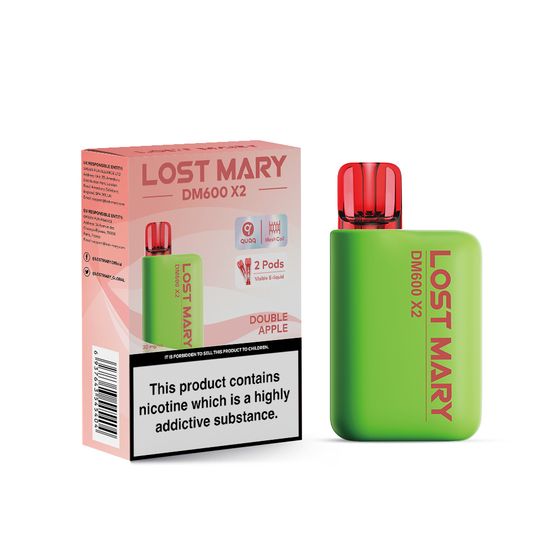 [NEW] LOST MARY DM1200 Disposable Pod Kit Flavor: Double Apple | Strength: 2% Nic ENG UK store