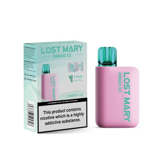 wholesale price [NEW] LOST MARY DM1200 Disposable Pod Kit Flavor: Cherry Ice | Strength: 2% Nic ENG
