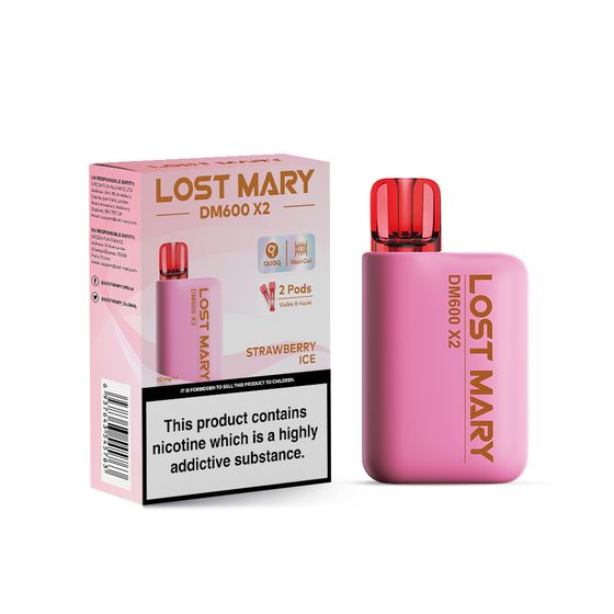 cheap [NEW] LOST MARY DM1200 Disposable Pod Kit Flavor: Strawberry Ice | Strength: 2% Nic ENG
