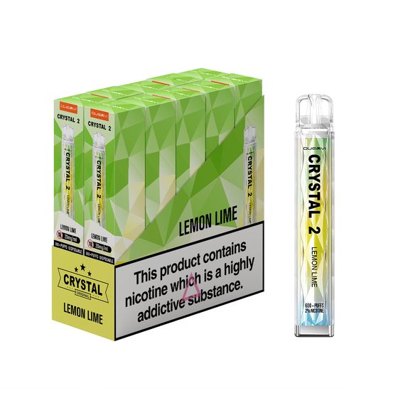 for wholesale [NEW] QUEVVI Crystal 2 Disposable Pod Kit Strength: 2% Nic TPD ENG | Flavor: Lemon Lime