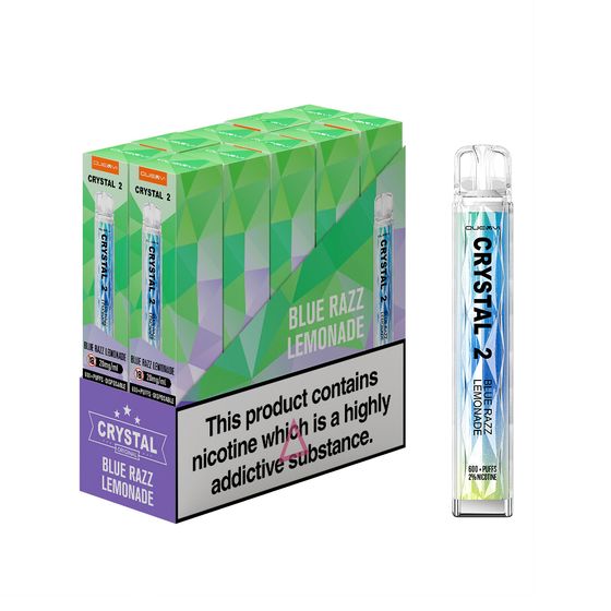 [NEW] QUEVVI Crystal 2 Disposable Pod Kit Strength: 2% Nic TPD ENG | Flavor: Blue Razz Lemonade authentic