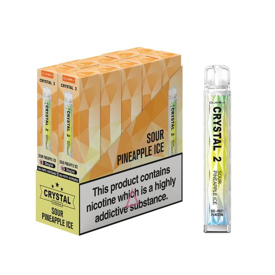 [NEW] QUEVVI Crystal 2 Disposable Pod Kit Strength: 2% Nic TPD ENG | Flavor: Sour Pineapple Ice wholesale price