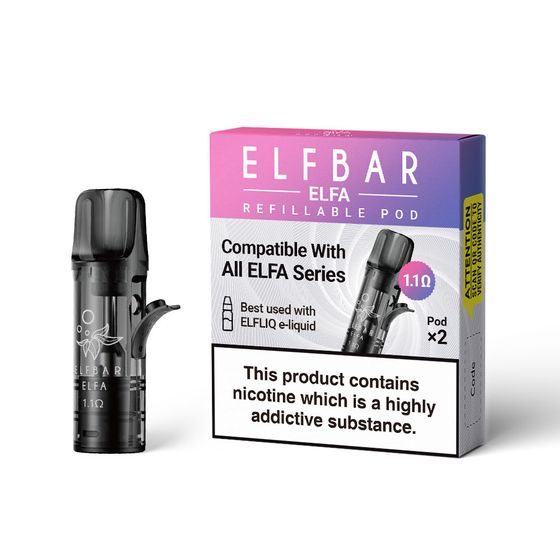 ELFBAR ELFA Refillable Pod 2PCS Resistance: 1.1ohm wholesale price