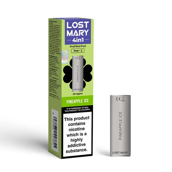 for wholesale LOST MARY 4in1 Prefilled Pod Strength: 2% Nic ENG | Flavor: Pineapple Ice