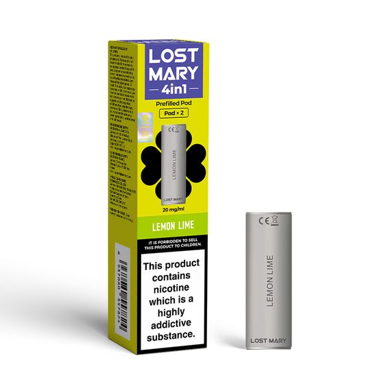 wholesale price LOST MARY 4in1 Prefilled Pod Strength: 2% Nic ENG | Flavor: Lemon Lime