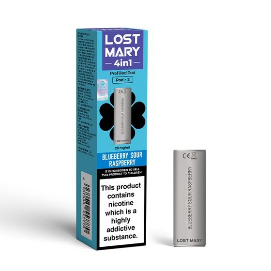 LOST MARY 4in1 Prefilled Pod Strength: 2% Nic ENG | Flavor: Blueberry Sour Raspberry cheap