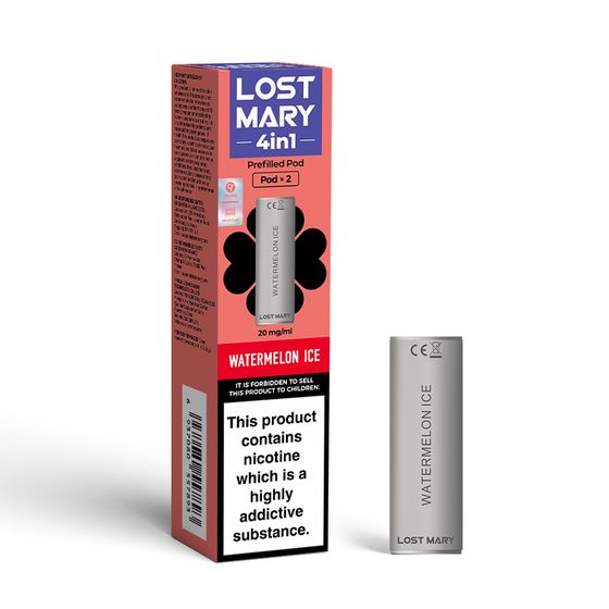 UK wholesale LOST MARY 4in1 Prefilled Pod Strength: 2% Nic ENG | Flavor: Watermelon Ice