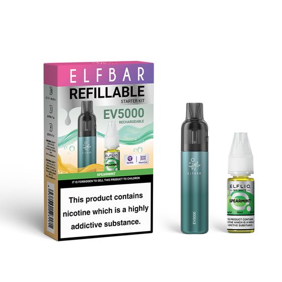 UK wholesale ELFBAR EV5000 Refillable Starter Kit - B