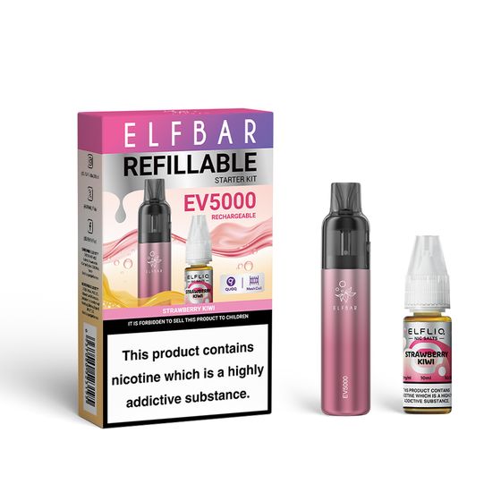 UK supplier ELFBAR EV5000 Refillable Starter Kit - B