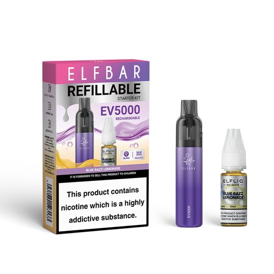 wholesale ELFBAR EV5000 Refillable Starter Kit - B