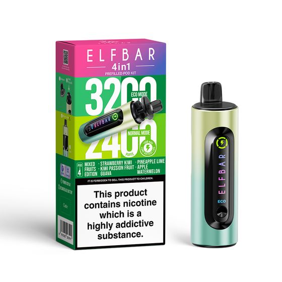 ELFBAR 4in1 Prefilled Pod Kit Flavor: Mixed Fruits Edition | Strength: 2% Nic TPD ENG for wholesale