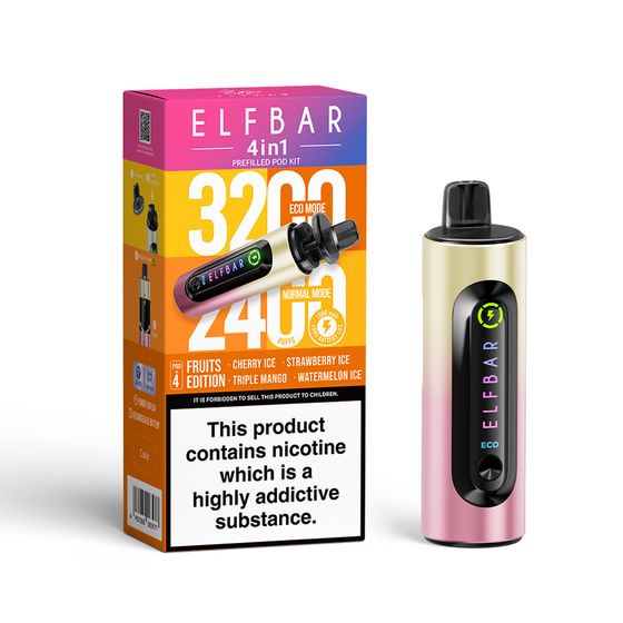 ELFBAR 4in1 Prefilled Pod Kit Flavor: Fruits Edition | Strength: 2% Nic TPD ENG UK wholesale