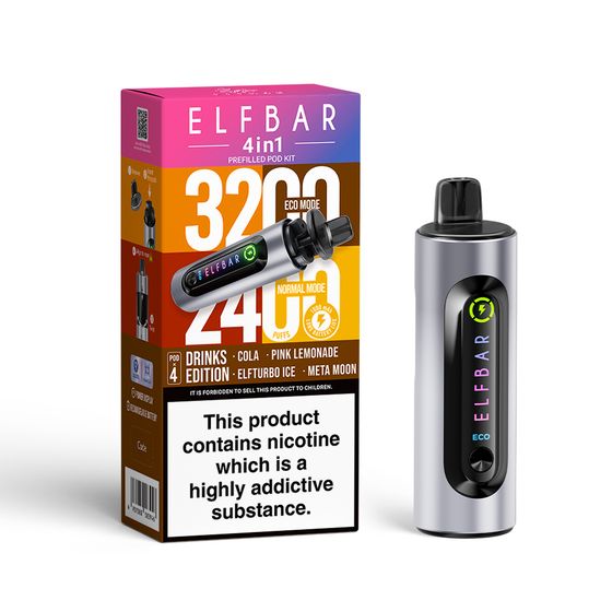 ELFBAR 4in1 Prefilled Pod Kit Flavor: Drinks Edition | Strength: 2% Nic TPD ENG cheap