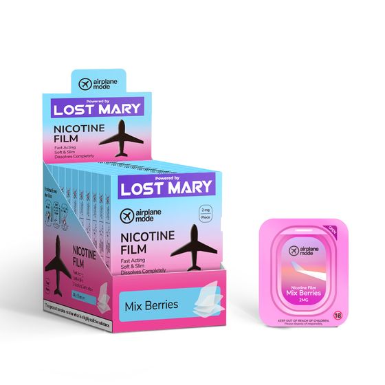 Airplane Mode Nicotine Film × 20 (UK) 1Box - 2mg/film ENG UK wholesale