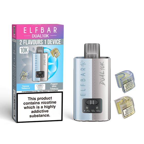 ELFBAR DUAL10K Refillable Pod Kit Strength: 2% Nic ENG | Flavor: Tobacco Edition UK store