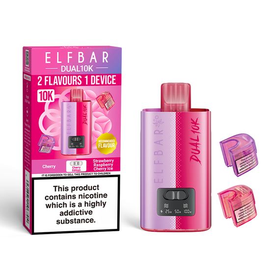 ELFBAR DUAL10K Refillable Pod Kit Strength: 2% Nic ENG | Flavor: Cherry Edition cheap