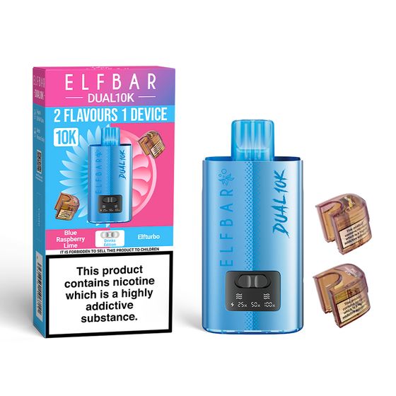 ELFBAR DUAL10K Refillable Pod Kit Strength: 2% Nic ENG | Flavor: Drinks Edition UK supplier