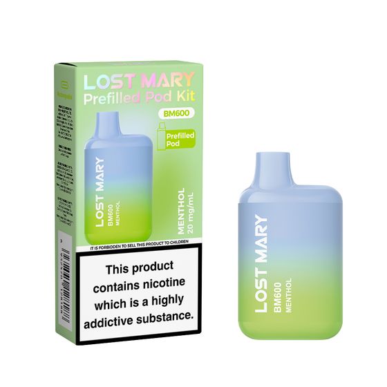 LOST MARY BM600 Prefilled Pod Kit Strength: 2% Nic ENG | Flavor: Menthol wholesale price