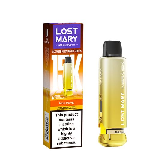 cheap LOST MARY NERA15K Refillable Pod Kit (UK) 1PC Strength: 2% Nic ENG | Flavor: Triple Mango