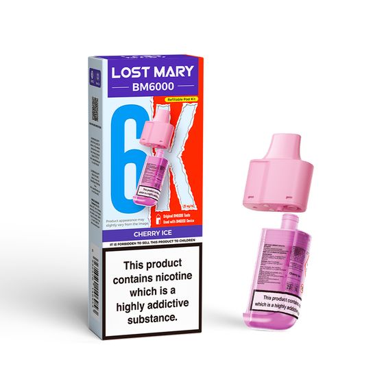 LOST MARY BM6000 Refillable Pod P+C UK wholesale