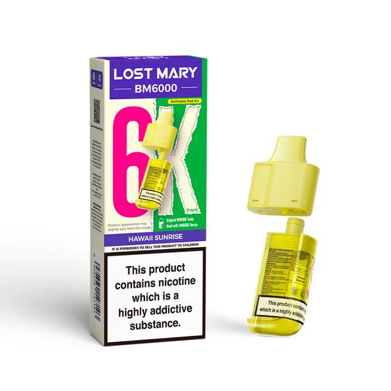 LOST MARY BM6000 Refillable Pod P+C UK supplier
