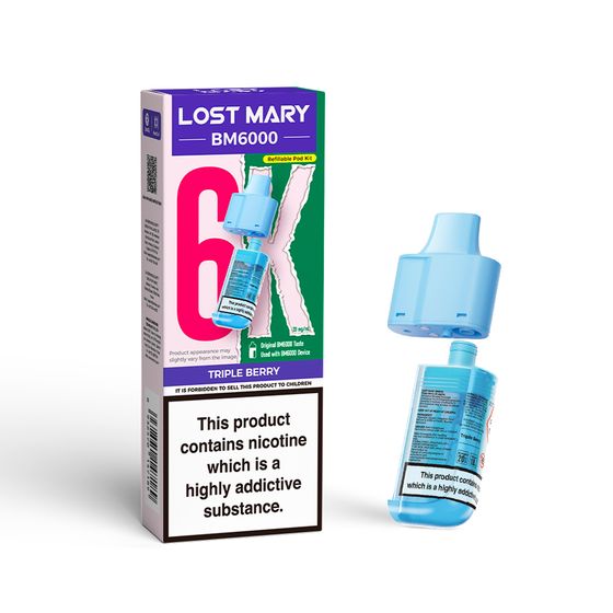 LOST MARY BM6000 Refillable Pod P+C UK shop