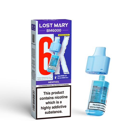 UK wholesale LOST MARY BM6000 Refillable Pod P+C