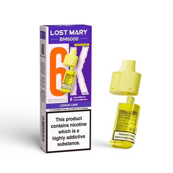LOST MARY BM6000 Refillable Pod P+C authentic