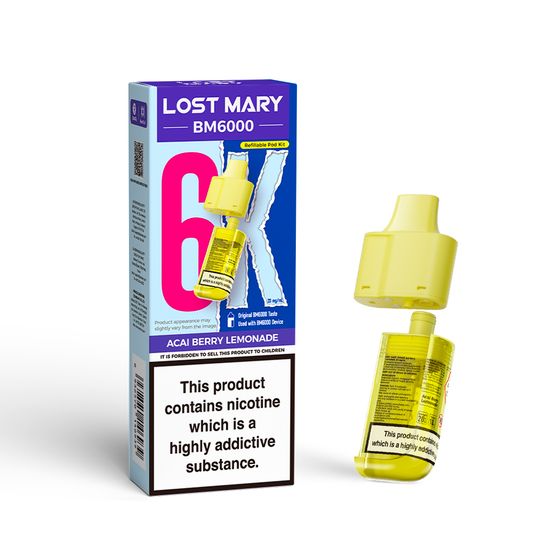 LOST MARY BM6000 Refillable Pod P+C authentic