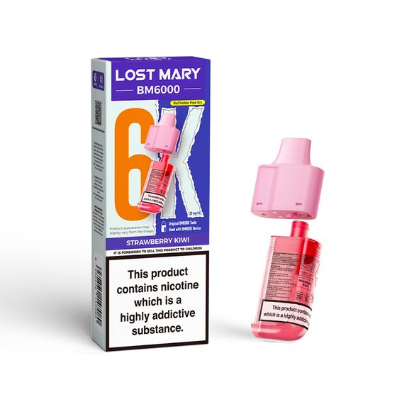 UK supplier LOST MARY BM6000 Refillable Pod P+C