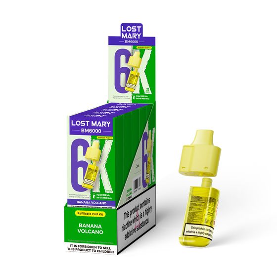 UK shop LOST MARY BM6000 Refillable Pod P+C