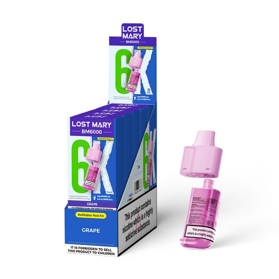 LOST MARY BM6000 Refillable Pod P+C wholesale