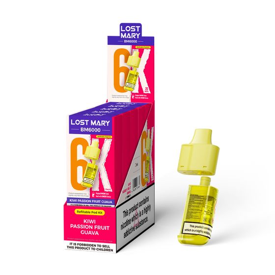 LOST MARY BM6000 Refillable Pod P+C UK shop